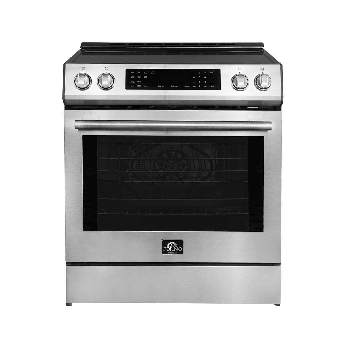 Forno Donatello Espresso 30-Inch Slide-In Induction Range Stainless-Steel