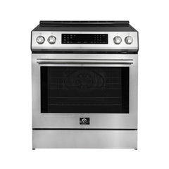 Forno Donatello Espresso 30-Inch Slide-In Induction Range Stainless-Steel