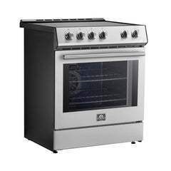 Forno Leonardo Espresso 30-Inch Slide-In Induction Range Stainless-Steel