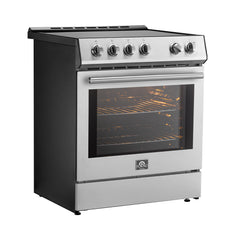 Forno Leonardo Espresso 30-Inch Slide-In Induction Range Stainless-Steel