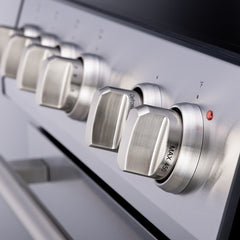 Forno Leonardo Espresso 30-Inch Slide-In Stainless Steel Induction Range, Convection Oven, 5 Cooking Zones