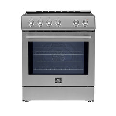 Forno Leonardo Espresso 30-Inch Slide-In Induction Range Stainless-Steel