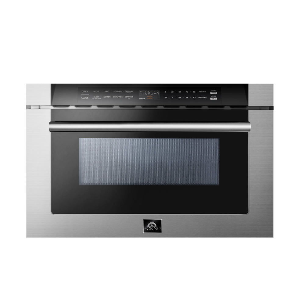 Forno Capoliveri 24" Microwave Drawer in Stainless-Steel