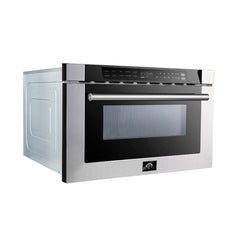 Forno Capoliveri 24" Microwave Drawer in Stainless-Steel