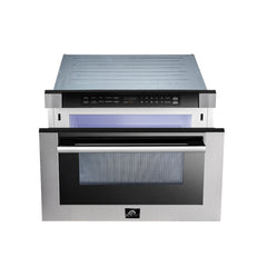 Forno Capoliveri 24" Microwave Drawer in Stainless-Steel