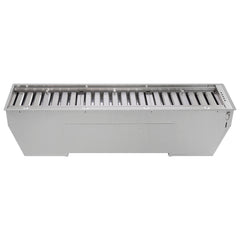 Forno Frassanito 48-Inch Recessed Range Hood, Stainless Steel Baffle Filters, LED Lighting