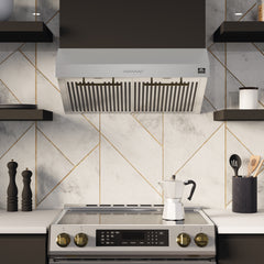 Forno Bari Espresso 30" Under Cabinet Range Hood in Stainless-Steel