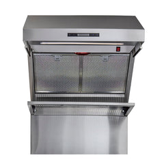 Forno Savona - 30" Wall Mount Range Hood with Hybrid Stainless Filters & Back Splash