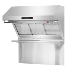 Forno Savona - 36" Wall Mount Range Hood with Hybrid Stainless Filters & Back Splash