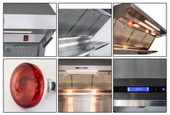 Forno Savona 48-Inch Wall Mount Range Hood, Hybrid Filters, Backsplash Included