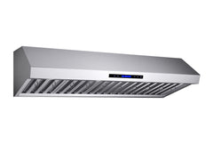 Forno Palazzo 60" Wall Mounted Range Hood Stainless Steel Heavy-Duty Baffle Filters & Remote Control