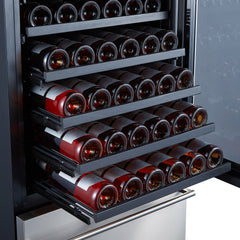 Forno Azienda 24" Dual Temperature Zone Wine Cooler with up to 108 Bottles and two refrigerated drawers