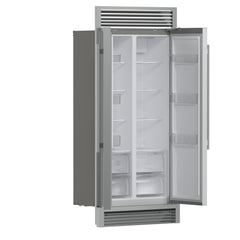 Forno Salerno 33" Built-in Stainless Steel Refrigerator 15.6 cu. ft - With Decorative Grill - 37" Wide