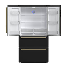 Forno Moena Espresso 36-Inch Black French Door Refrigerator, 19.2 Cu. Ft., Frost-Free, Automatic Ice Maker, ENERGY STAR Certified