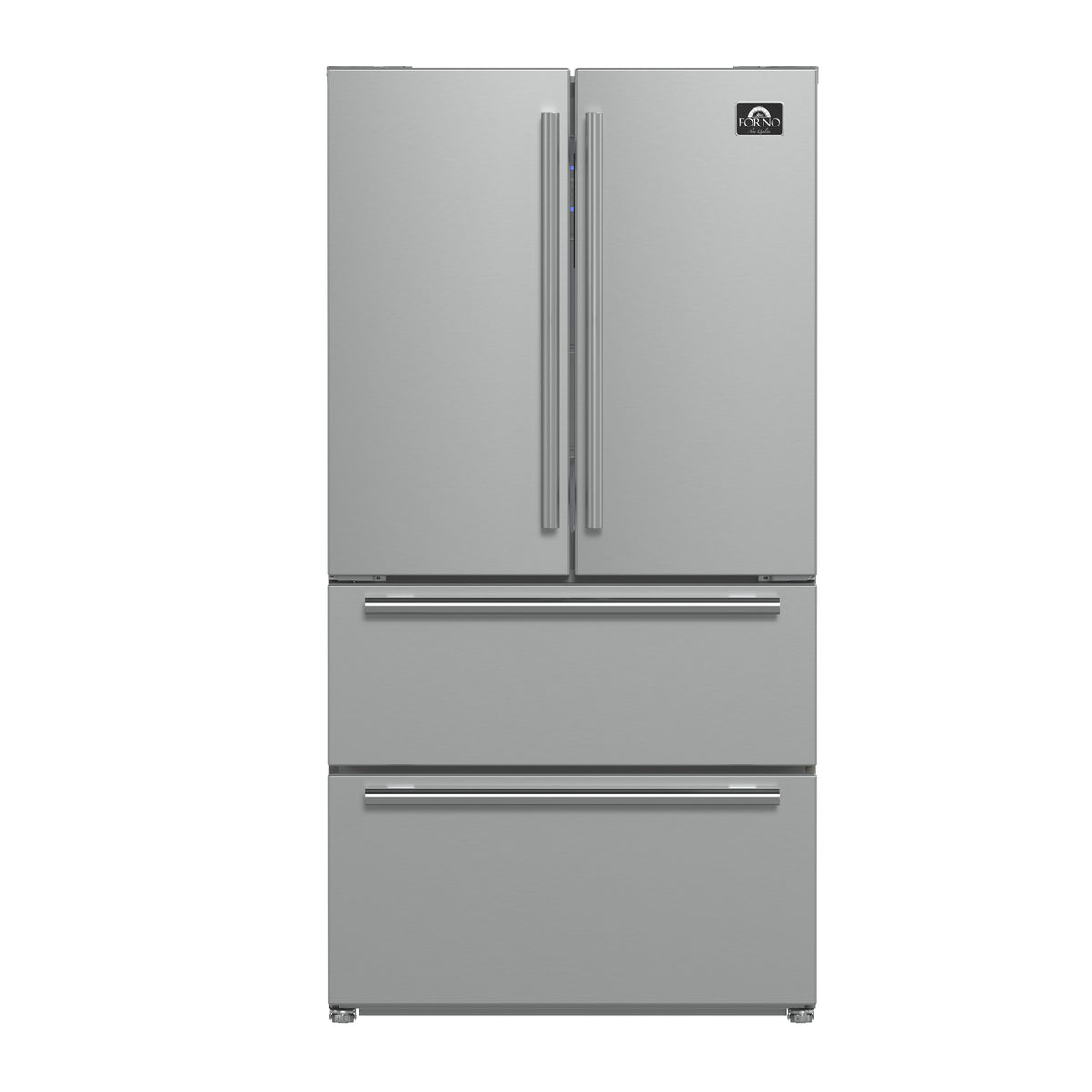 Forno Moena 36" French Door 19.2 cu. ft Stainless Steel Refrigerator with Factory Installed Ice-maker