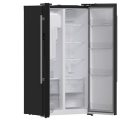 Forno Salerno Espresso 36" Side-by-Side Black Refrigerator 20 cu. ft