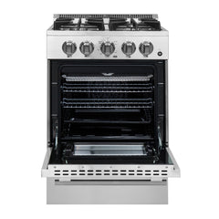 Forno Breno 24-Inch Freestanding Gas Range, Compact Design, Energy Efficient
