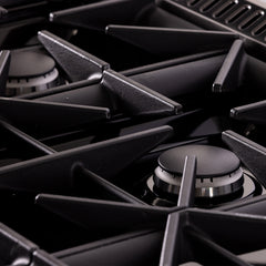 Kucht Gemstone Professional 36" Gas Range – Titanium Stainless Steel with Gold Accents