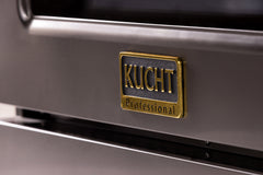 Kucht Gemstone Professional 48" Gas Range – Titanium Stainless Steel with Gold Accents