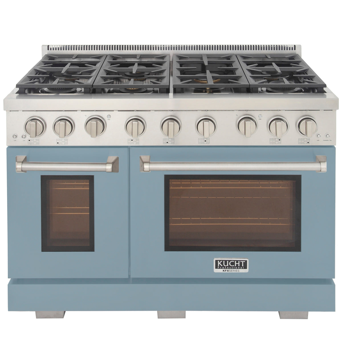 Kucht Professional 48" Natural Gas Range – KFX4800X with TrueSimmer & Triple Rocket Power Burners (Custom Body Colors)