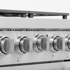 Kucht Professional 24" Propane Gas Range – KFX2400X-S/LP with TrueSimmer & Rocket Power Burners