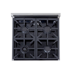 Kucht Professional 24" Propane Gas Range – KFX2400X-S/LP with TrueSimmer & Rocket Power Burners