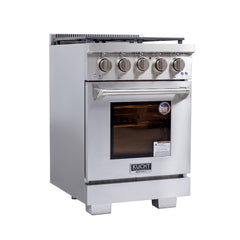 Kucht Professional 24" Propane Gas Range – KFX2400X-S/LP with TrueSimmer & Rocket Power Burners