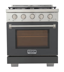 Kucht Professional 30" Natural Gas Range – KFX3000X with TrueSimmer & Rocket Power Burners (Custom Body Colors)