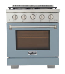 Kucht Professional 30" Natural Gas Range – KFX3000X with TrueSimmer & Rocket Power Burners (Custom Body Colors)
