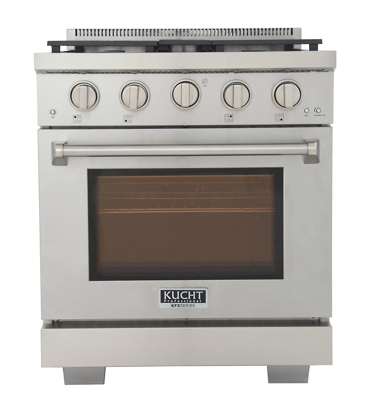 Kucht Professional 30" Natural Gas Range – KFX3000X with TrueSimmer & Rocket Power Burners (Custom Body Colors)