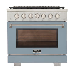 Kucht Professional 36" Gas Range KFX360 – 5.2 cu. ft. Convection Oven (6 Body Colors + 3 Accent Knob Options)
