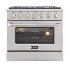 Kucht Professional 36" Gas Range – Liquid Propane