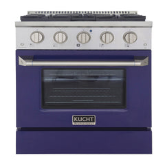 Kucht Professional 30" Dual Fuel Range – KDF302 with Customizable Color Panels (9 Body Colors)