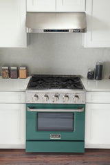 Kucht Professional 30" 4.2 cu ft. Natural Gas Range in Green with Silver Accents, KNG301-G
