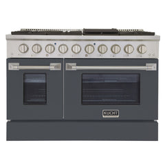 Kucht Professional 48" Dual Fuel Range – KDF482/LP with Customizable Color Panels (Factory Propane, 9 Body Colors)