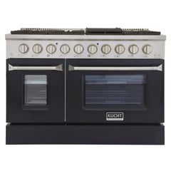 Kucht Professional 48" Dual Fuel Range – KDF482/LP with Customizable Color Panels (Factory Propane, 9 Body Colors)