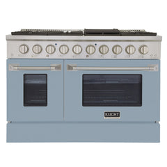 Kucht Professional 48" Dual Fuel Range – KDF482/LP with Customizable Color Panels (Factory Propane, 9 Body Colors)