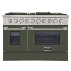 Kucht Professional 48" Dual Fuel Range – KDF482/LP with Customizable Color Panels (Factory Propane, 9 Body Colors)