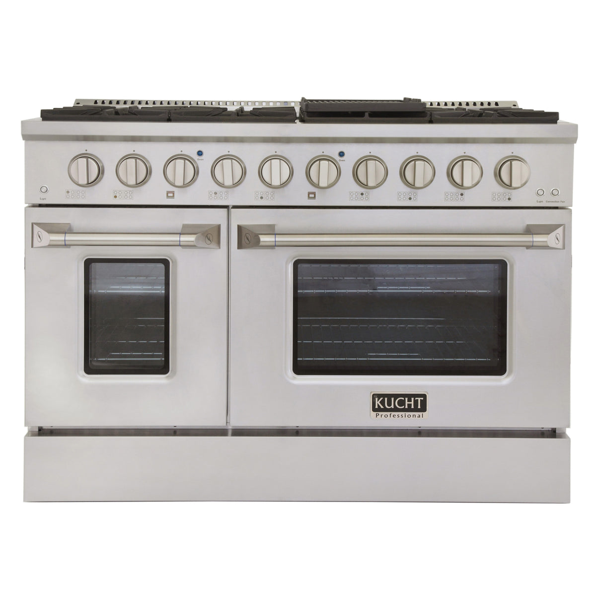 Kucht Professional 48" Dual Fuel Range – KDF482/LP with Customizable Color Panels (Factory Propane, 9 Body Colors)