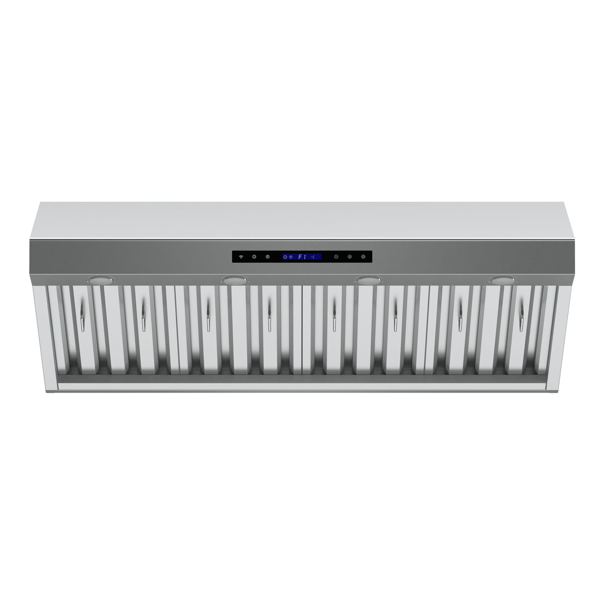 Forno Palazzo 48-Inch Wall Mounted Range Hood, Stainless Steel, Heavy Duty Baffle Filters, Remote Control