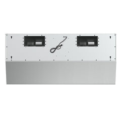 Forno Palazzo 48-Inch Wall Mounted Range Hood, Stainless Steel, Heavy Duty Baffle Filters, Remote Control