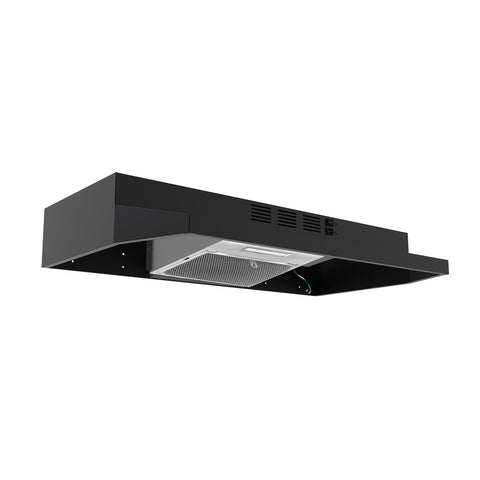 Forno Cappa 30" Under Cabinet Range Hood in Black, 200 CFM, Convertible