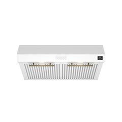 Forno Bari Espresso 30" Under Cabinet Range Hood in White