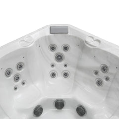 Empava Freestanding Luxury 5-Person Square Outdoor Hot Tub EMPV-SPA3528