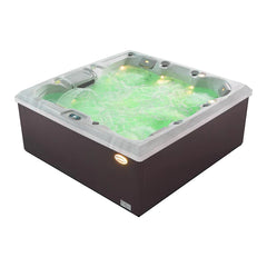 Empava Freestanding Luxury 6-Person Square Outdoor Hot Tub EMPV-SPA3550