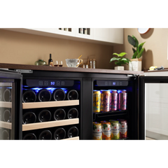 Empava Dual Zone Wine Cooler & Beverage Fridge BR04D