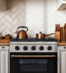 Kucht Professional 30" Gas Range – Black with Gold or Rose Gold Accents