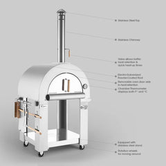 Empava Outdoor Wood Fired Pizza Oven PG01